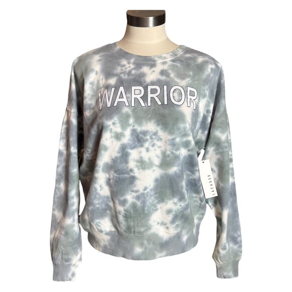 Anthropologie Lacausa Size‎ XS Tie Dye Sweatshirt Warrior Cotton Oversized NEW - Picture 1 of 7